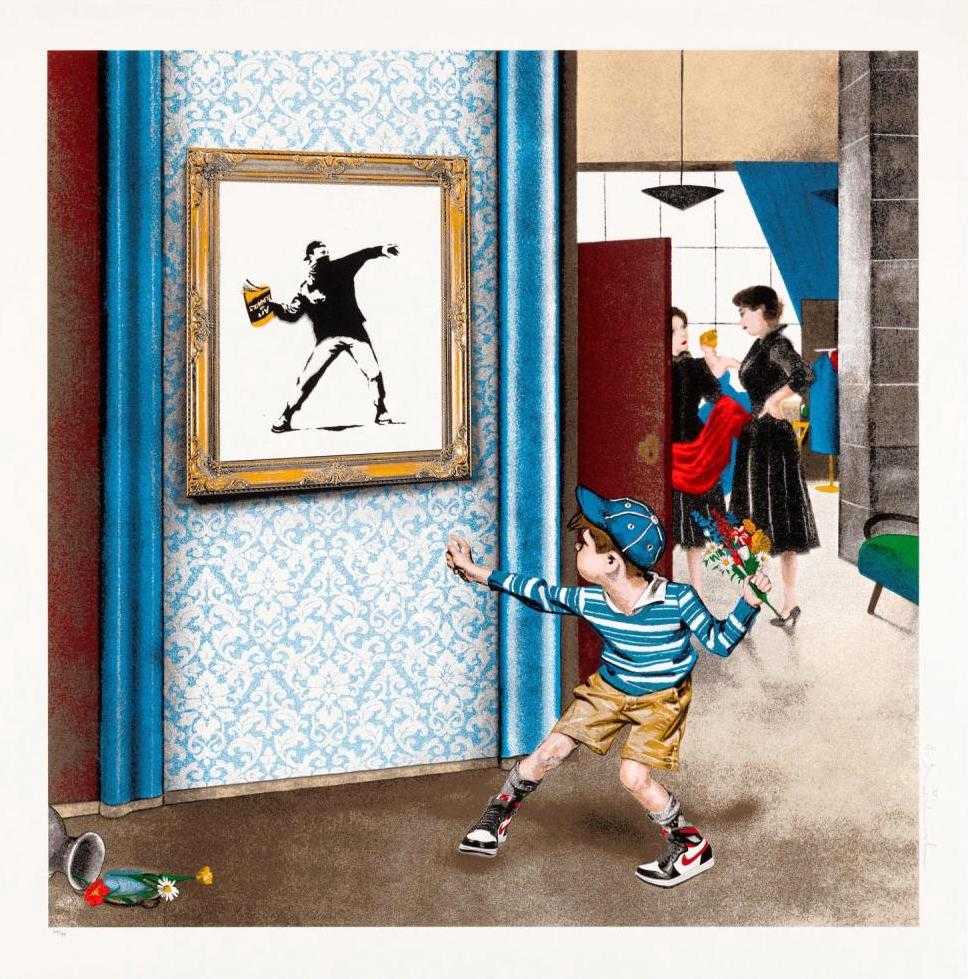 Mr. Brainwash, ‘Life Imitates Art’, 30-04-2021, Print, 12 Color Silkscreen on Archival Paper, Self-released, Numbered
