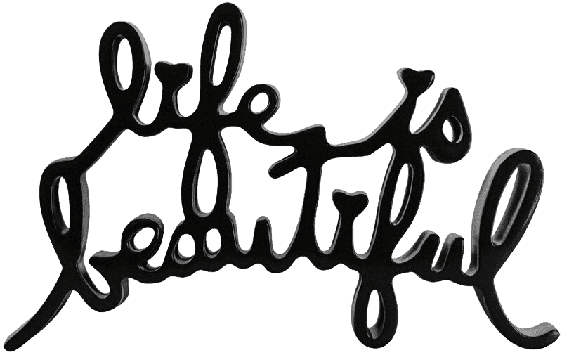 Mr. Brainwash, ‘Life Is Beautiful (Black Sculpture)’, 2015, Sculpture, Cast resin, Self-released, Numbered, Dated