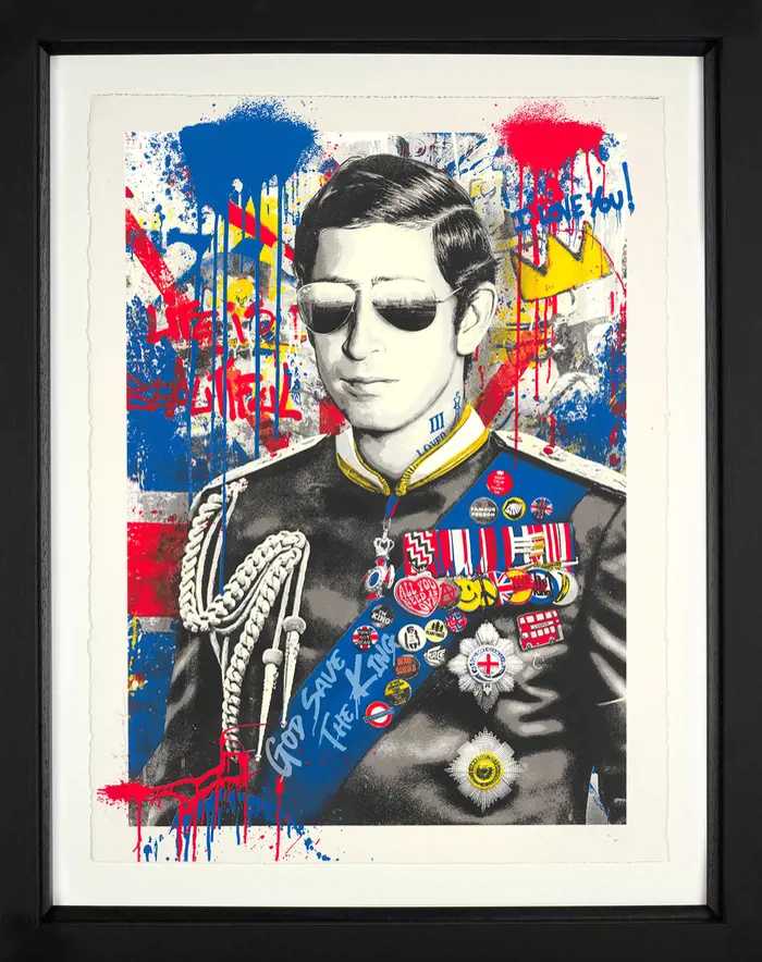 Mr. Brainwash, ‘Long Live the King’, 08-05-2023, Print, Silkscreen, Clarendon Fine Art, Numbered, Framed