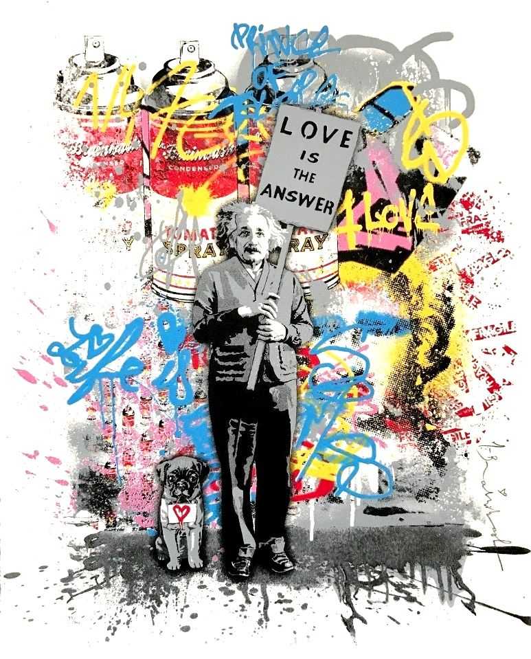 Mr. Brainwash, ‘Love Is The Answer (2015)’, 2015, Print, Six-colour screen-print on hand torn archival art paper, Self-released, Numbered