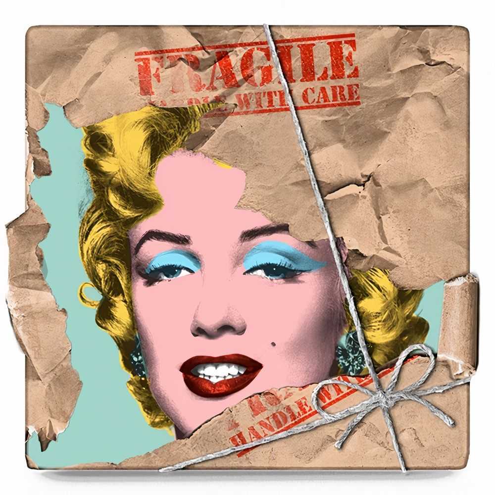 Mr. Brainwash, ‘Monroe POPfolio - Fragile (24 x 24)’, 01-06-2022, Print, 8 color silkscreen on archival paper, Self-released, Numbered