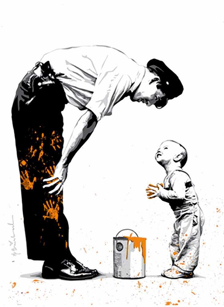 Mr. Brainwash, ‘Not Guilty (Orange)’, 2011, Print, Five colour screen print on deckled edge archival art paper and hand finished with paint, Self-released, Numbered, Handfinished