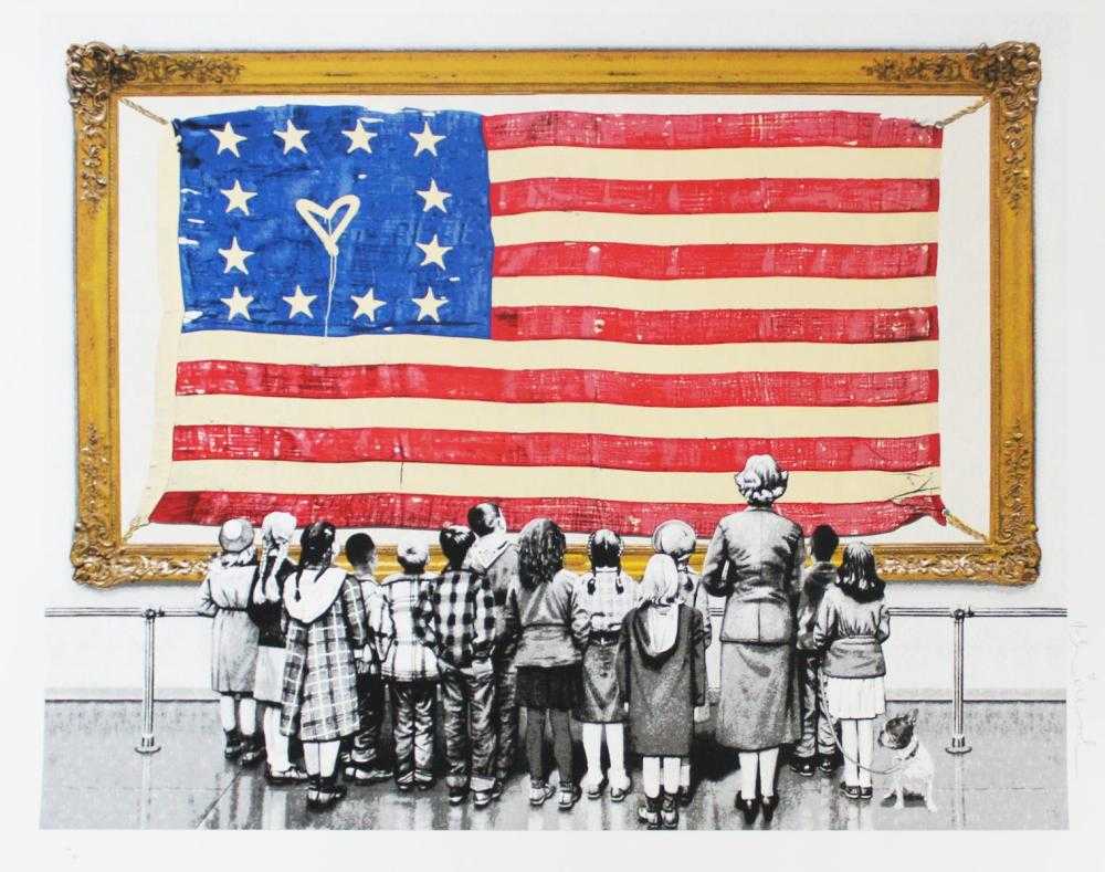 Mr. Brainwash, ‘Old Glory’, 01-07-2021, Print, Silkscreen on Archival Paper, Self-released, Numbered
