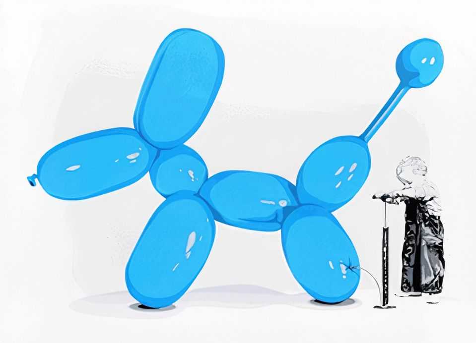 Mr. Brainwash, ‘Poppy (Blue)’, 2013, Print, Seven-colour screen print on hand torn archival art paper, Self-released, Numbered