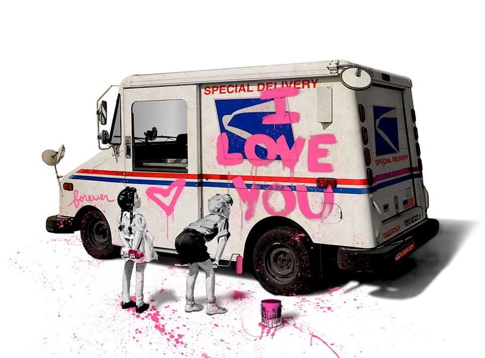 Mr. Brainwash, ‘Special Delivery’, 09-05-2022, Print, 8 color silkscreen on archival paper, Self-released, Numbered