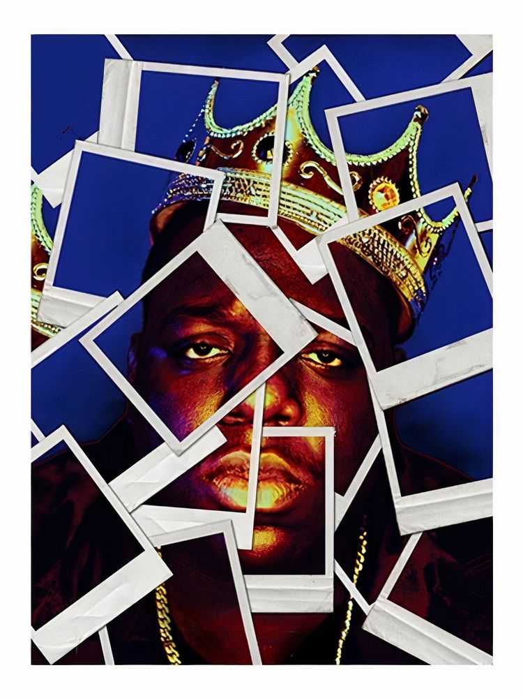 Mr. Brainwash, ‘We Miss You B.I.G. (Blue)’, 21-05-2019, Print, Seven-colour screen print on hand-torn archival art paper, Self-released, Numbered