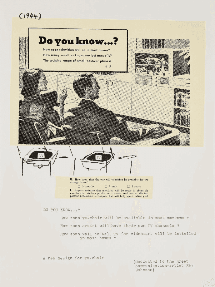 Nam June Paik, ‘Do you know’, 1972, Print, Lithograph in colours on wove, null, Numbered, Dated