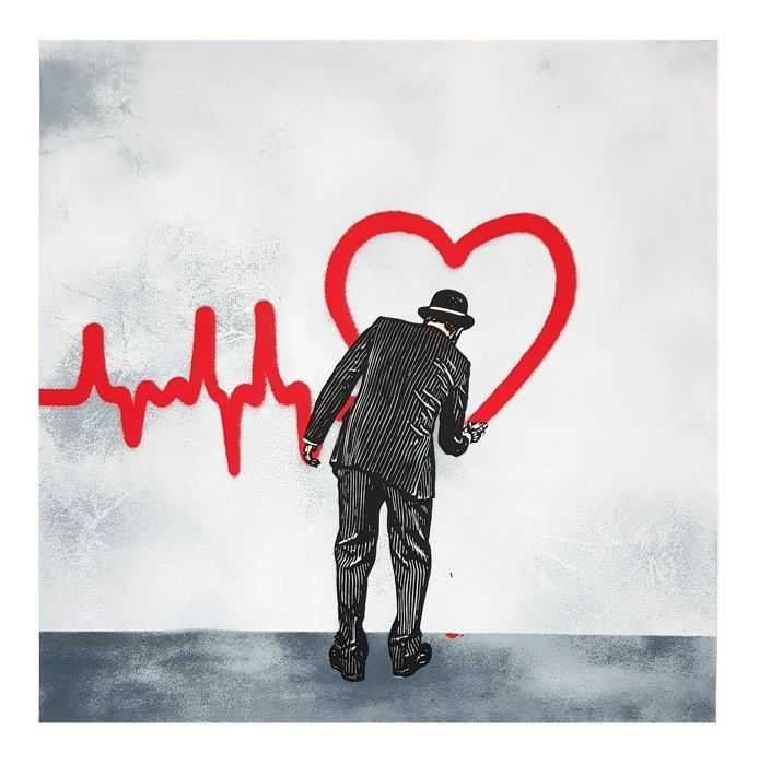 Nick Walker, ‘Love Goes On (Red)’, 03-05-2018, Print, Screenprint, Nelly Duff, Numbered