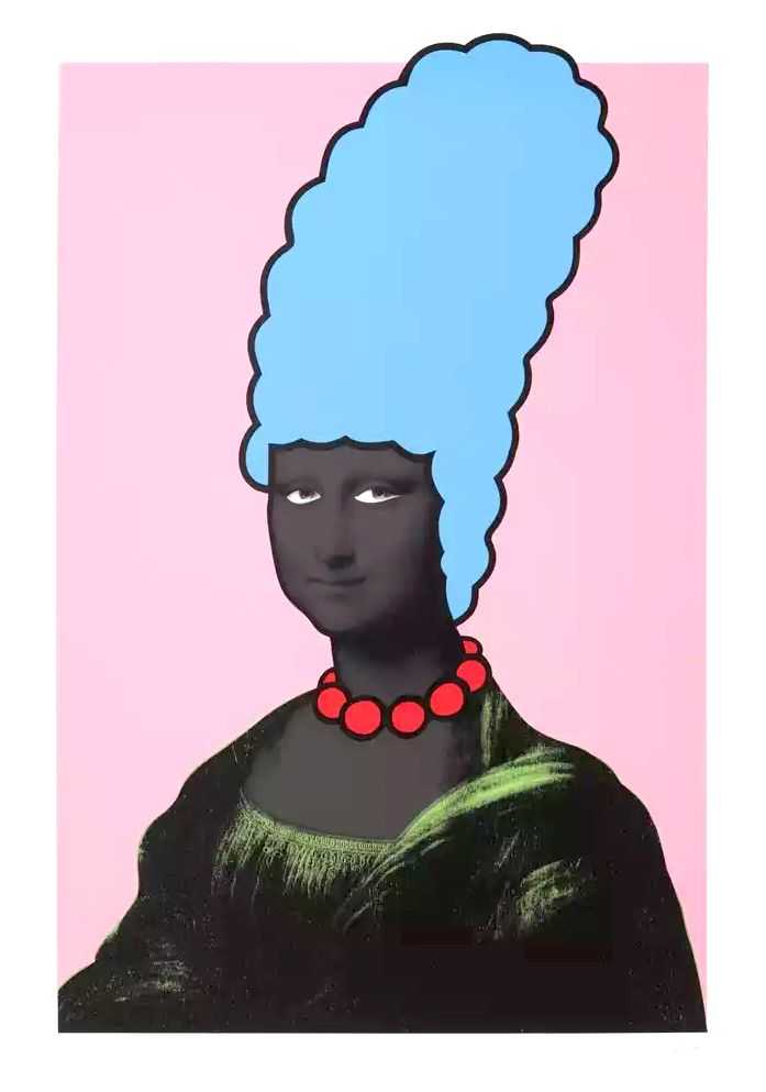 Nick Walker, ‘Mona Simpson (Black)’, 08-03-2007, Print, Screenprint, Pictures On Walls, Numbered