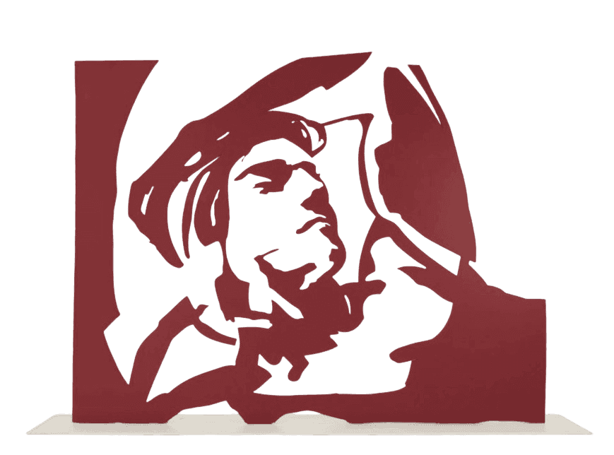 Nicole Wittenberg, ‘Reclining Red’, 2017, Sculpture, Painted aluminum mounted to aluminum base powder coated with white, null, Numbered