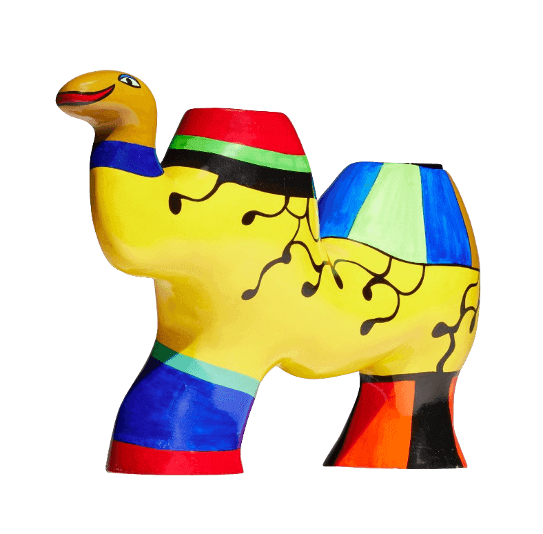 Niki de Saint Phalle, ‘Camel Vase’, 1986, Sculpture, Painted polyester resin, glazed terracotta, null, Numbered
