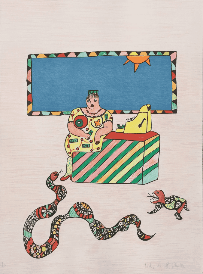 Niki de Saint Phalle, ‘La Caissiere’, 1995, Print, Lithograph, null, Numbered