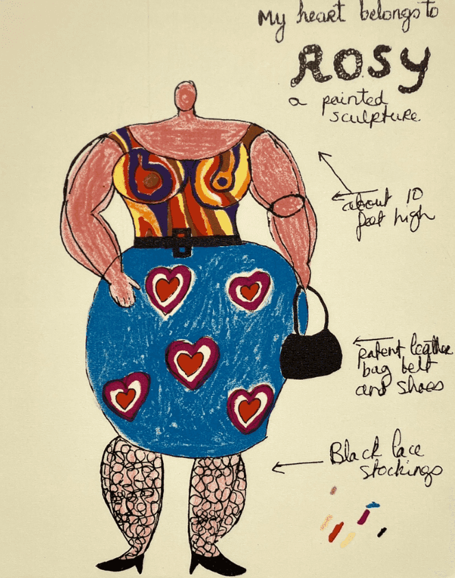 Niki de Saint Phalle, ‘Rosy’, 1966, Print, Lithograph, null, 
