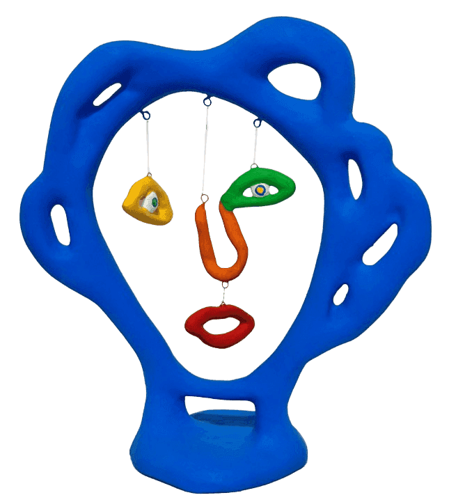 Niki de Saint Phalle, ‘Tête de femme’, 1982, Sculpture, Acrylic paint on polyester resin with nylon thread, null, 