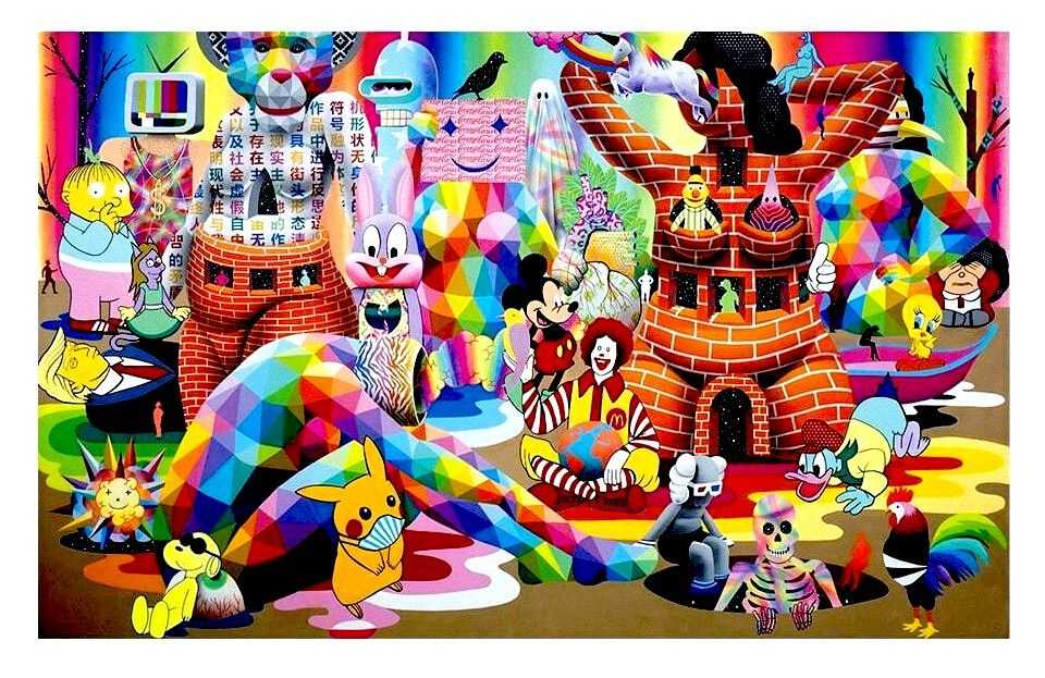 Okuda (Oscar San Miguel Erice), ‘Quarantine Dreams’, 07-05-2020, Print, Digital print on fine art paper, Ink And Movement, Numbered