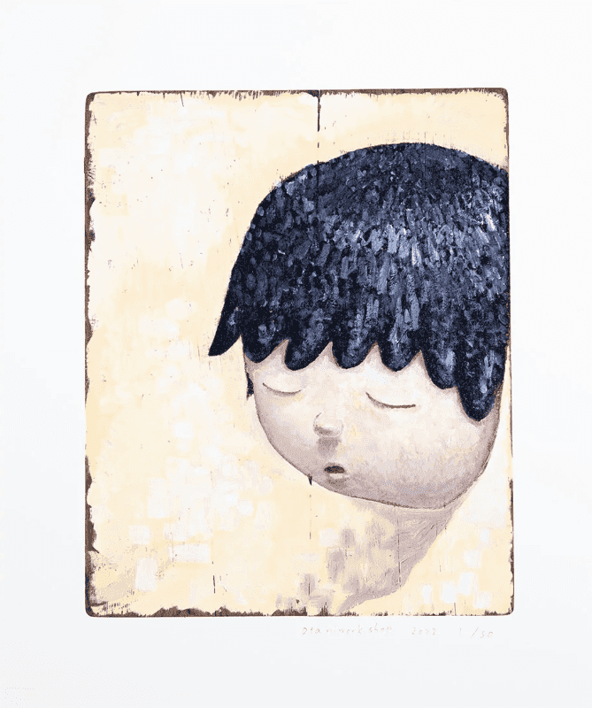 Otani Workshop, ‘Sleeping Boy’, 2022, Print, Archival Pigment Print and silkscreen with glitter effect, null, Numbered, Dated