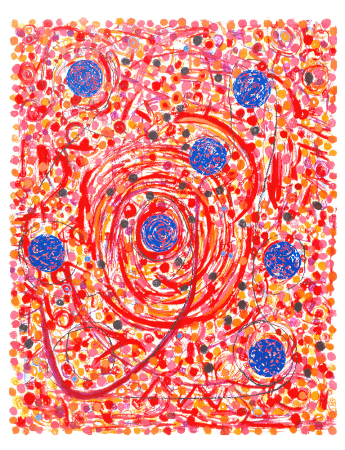 Pacita Abad, ‘Join the Circle’, 2003, Print, 20-colour, lithograph, collagraph, photo-polymer relief and intaglio, copper relief, on shaped handmade cream STPI paper, null, 