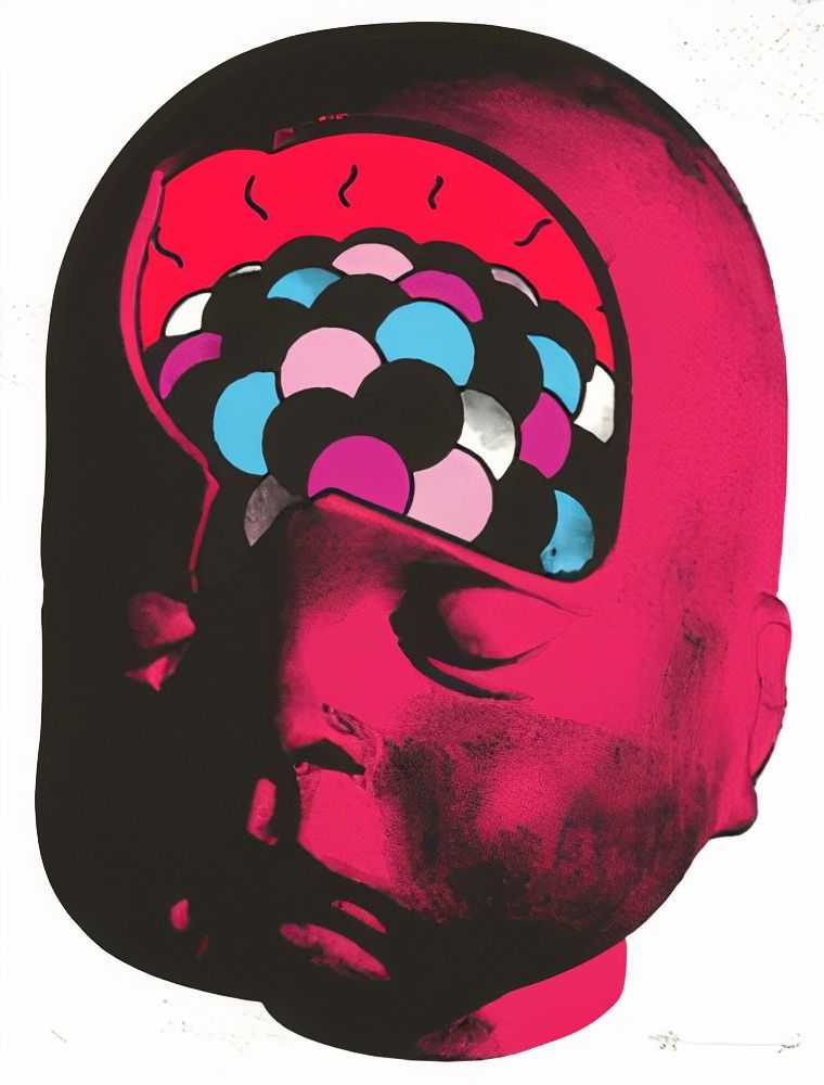 Paul Insect, ‘Atomic Mind’, 2008, Print, 5 Colour screenprint on Somerset 310gsm Paper, Lazinc, Numbered, Dated