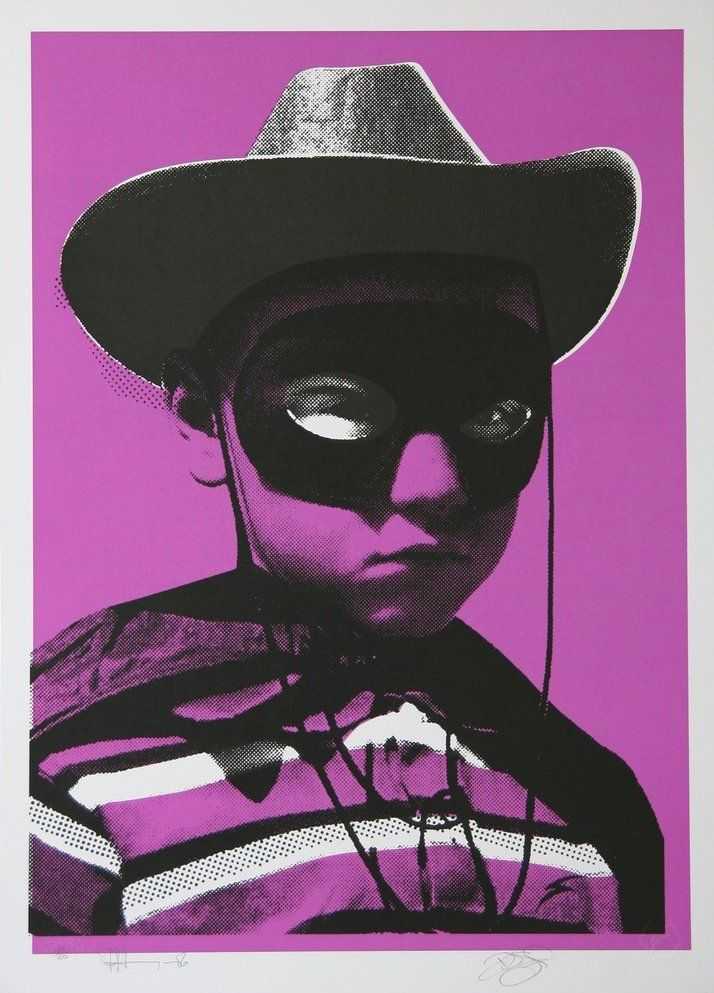 Paul Insect, ‘Bighead (Purple)’, 2006, Print, Hand pulled screenprint on paper, Pictures On Walls, Numbered, Dated