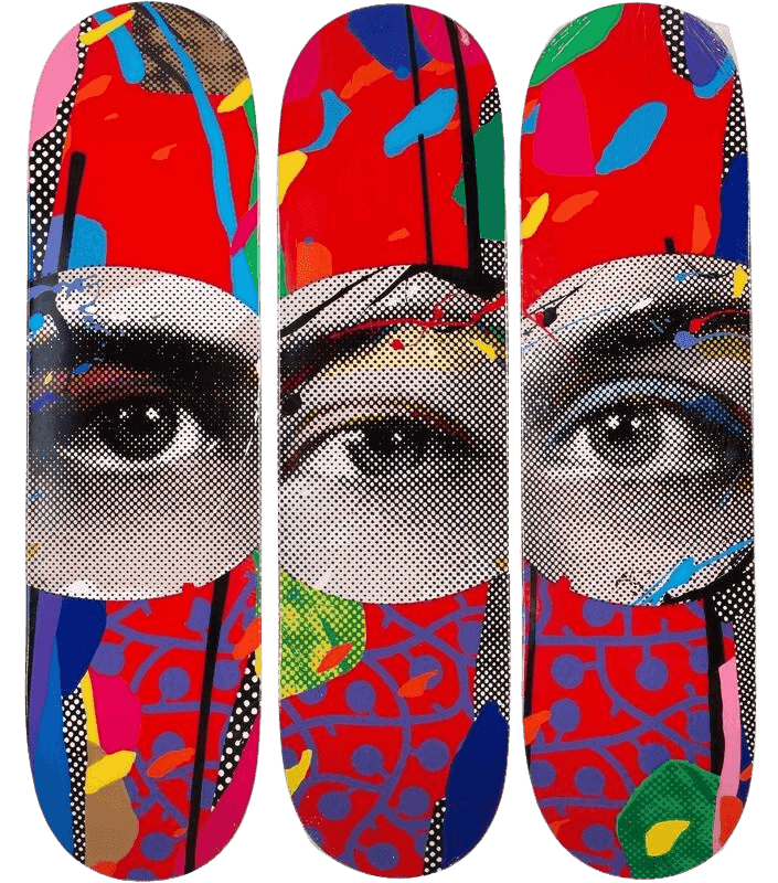 Paul Insect, ‘I See' 1, 2 & 3’, 2021, Collectible, Skateboard deck, Beyond The Streets, Numbered