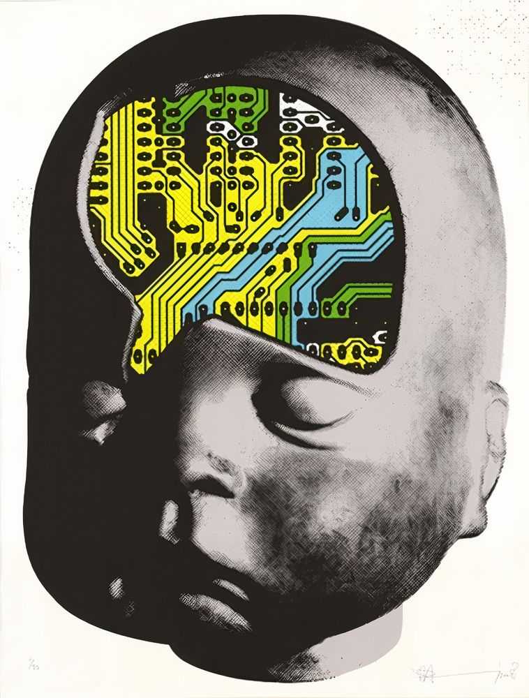 Paul Insect, ‘PCB Brain’, 2008, Print, 5 Colour screenprint on Somerset 310gsm Paper, Lazinc, Numbered, Dated