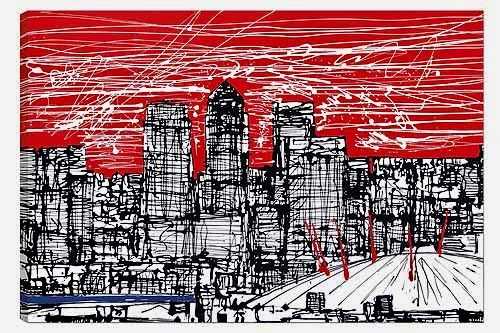 Paul Kenton, ‘Millenium Skyline’, 2010, Print, Boxed canvas, Castle Fine Art, 