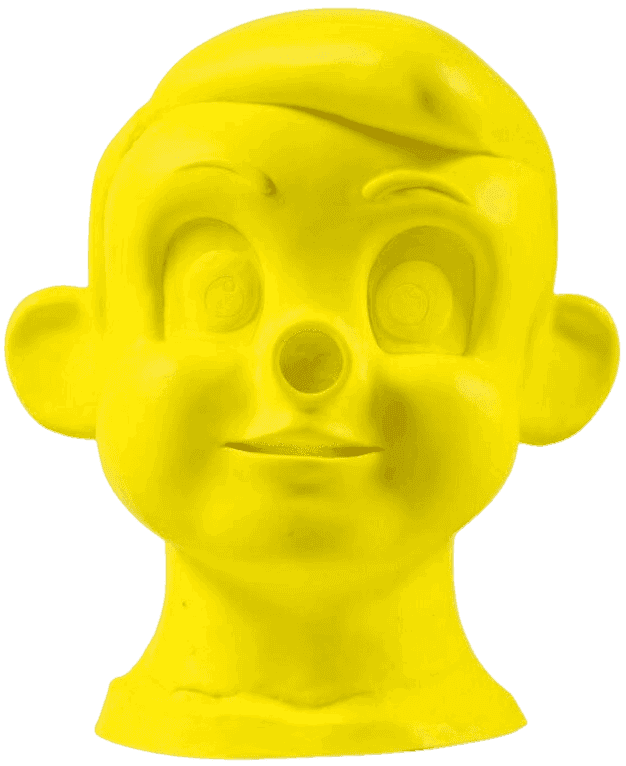 Paul McCarthy, ‘Drop Head - Bounce Head’, 2009, Sculpture, Yellow silicone, null, 