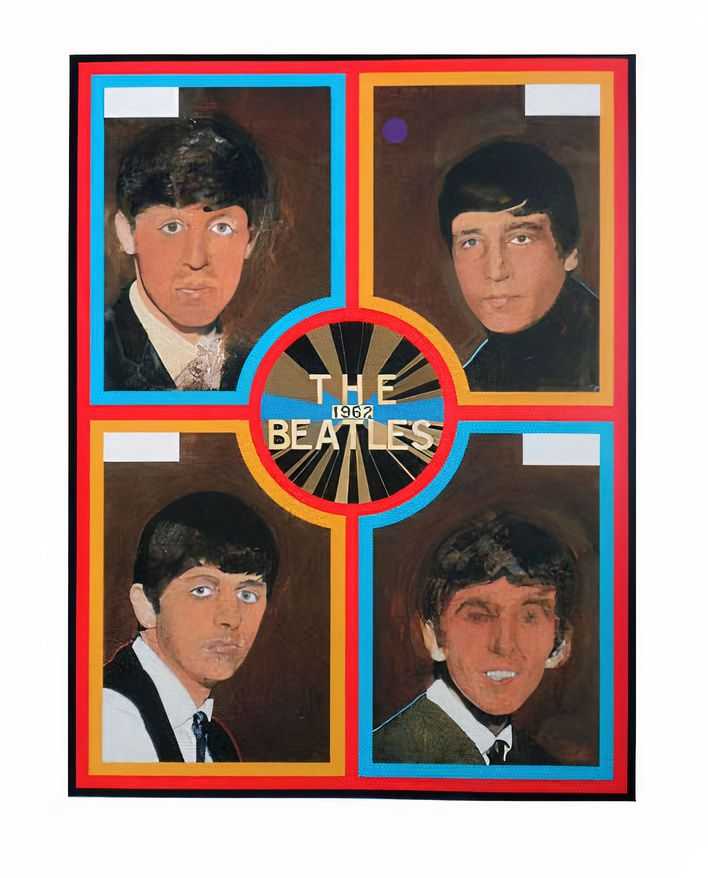 Peter Blake, ‘The Beatles, 1962’, 2012, Print, 20 colour screenprint on somerset tub sized 410gsm paper, Pallant House Gallery, Numbered