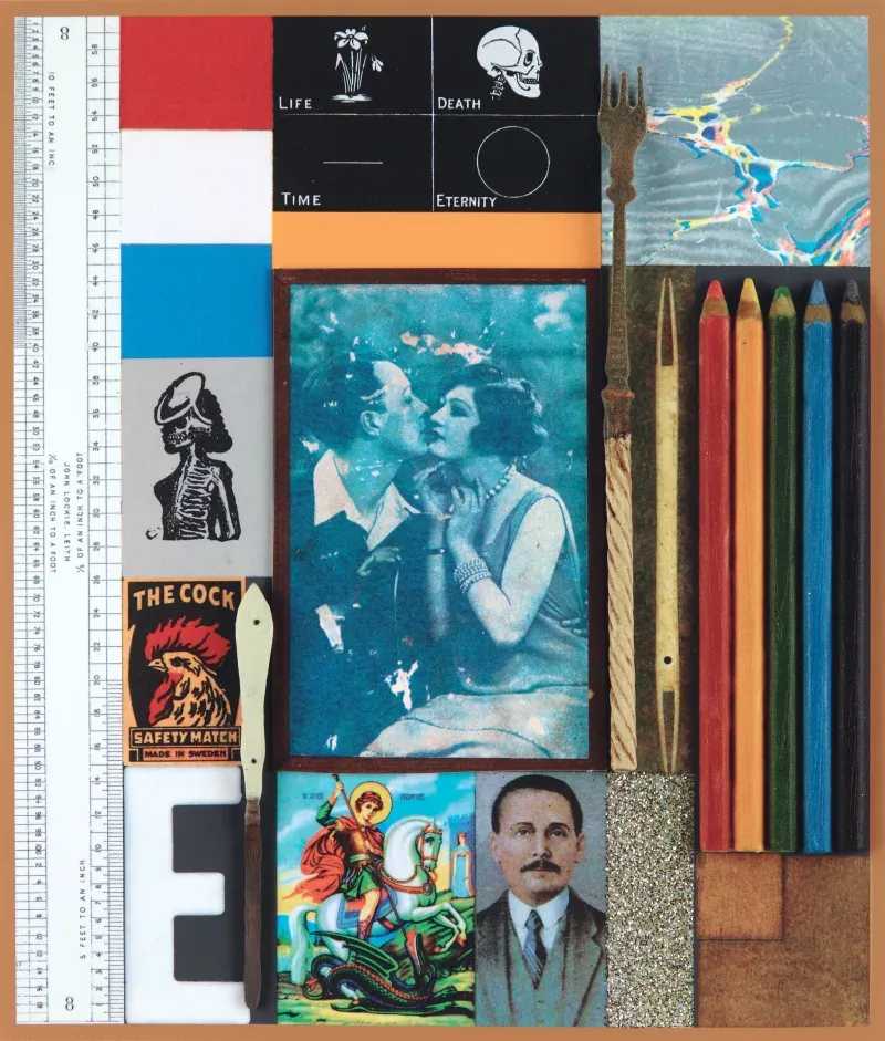 Peter Blake, ‘Wooden Puzzle Series - The Kiss’, 2013, Print, Silkscreen print with glitter, collaged elements, embossing and glazes, CCA Galleries, Numbered
