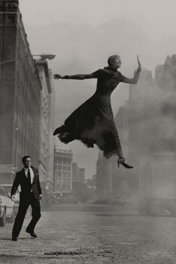 Peter Lindbergh, ‘Linda Evangelista, Hugh Grant, New York’, 1992, Print, Silver Gelatin Photograph, null, Dated