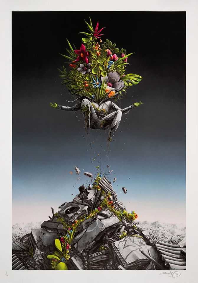 Pez, ‘Green Hands’, 2025, Print, 27 colour screen print on 300 gsm Somerset paper, Graffiti Prints, 