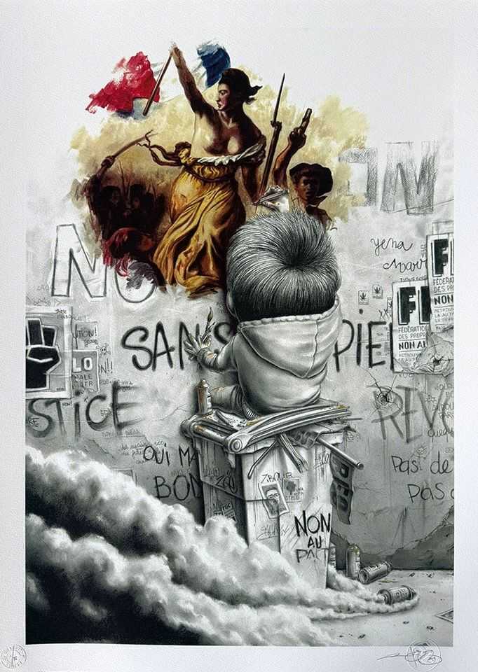 Pez, ‘Yellow Dress’, 2025, Print, 23 colour screen print on 300 gsm Somerset paper, Graffiti Prints, Numbered
