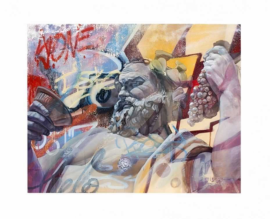 Pichiavo, ‘Bacco - The Number 01’, 10-06-2016, Print, Pigment fine art print on watercolour paper 220gr, Street Art Place, Numbered