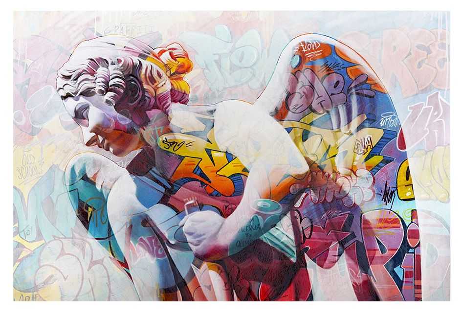 Pichiavo, ‘Eros Lefkos’, 02-02-2023, Print, Pigment print on Hahnemuehle Photo Rag Bright White 310gr paper with UV silkscreen print, Self-released, Numbered
