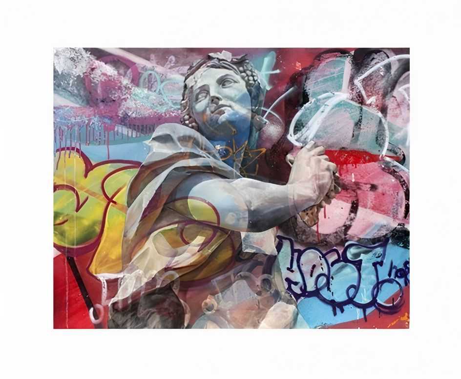 Pichiavo, ‘La Giovinezza Di Bacco - The Number 01’, 10-06-2016, Print, Pigment fine art print on watercolour paper 220gr, Street Art Place, Numbered