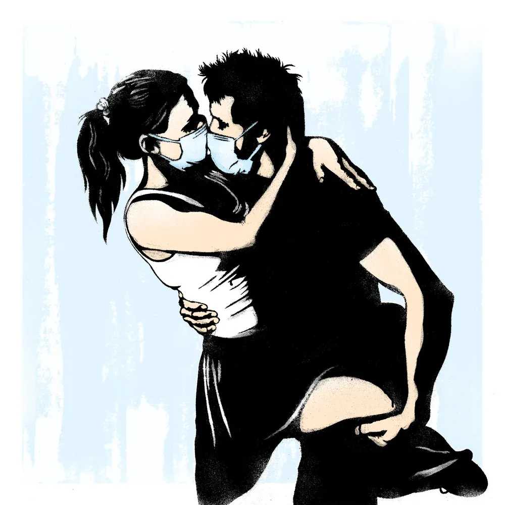 Pobel, ‘The Lovers (65 x 65)’, 10-05-2020, Print, Screenprint, ABC Printhouse, Numbered