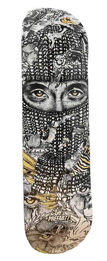 Prefab77, ‘Heist II’, 2022, Print, Archival Pigment Print Transfer on Cold Pressed Steep Natural Skate Deck, null, 