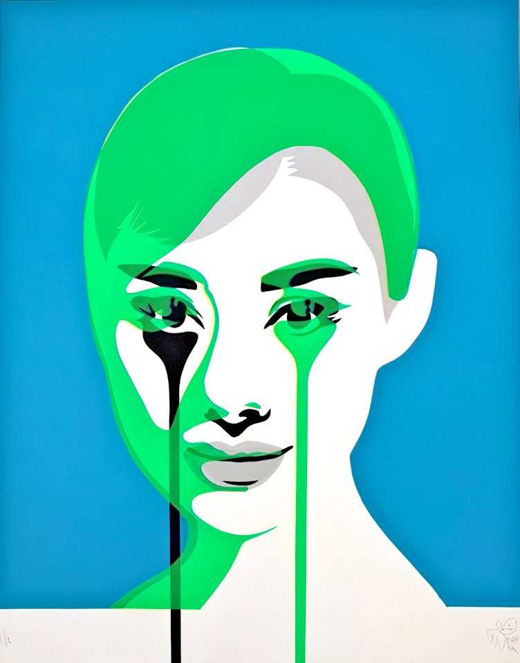 Pure Evil, ‘Double Exposure (Green)’, 14-03-2013, Print, 6 Colour Screenprint on 330gsm Fedrigoni Paper, Self-released, Numbered