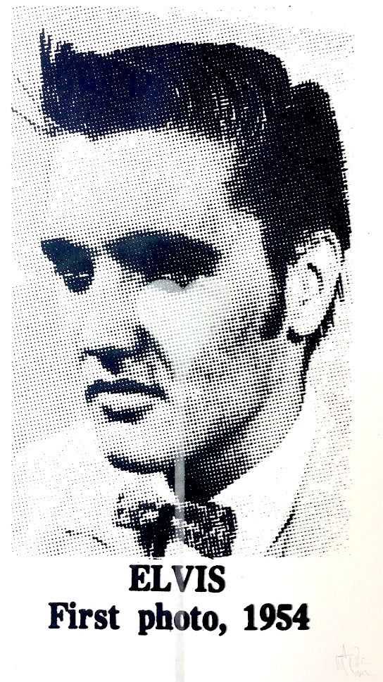 Pure Evil, ‘Elvis First Photo, 1954 (Silver Heart)’, 29-06-2017, Print, Screenprint on 320gsm Fedrigoni Paper, Self-released, Numbered