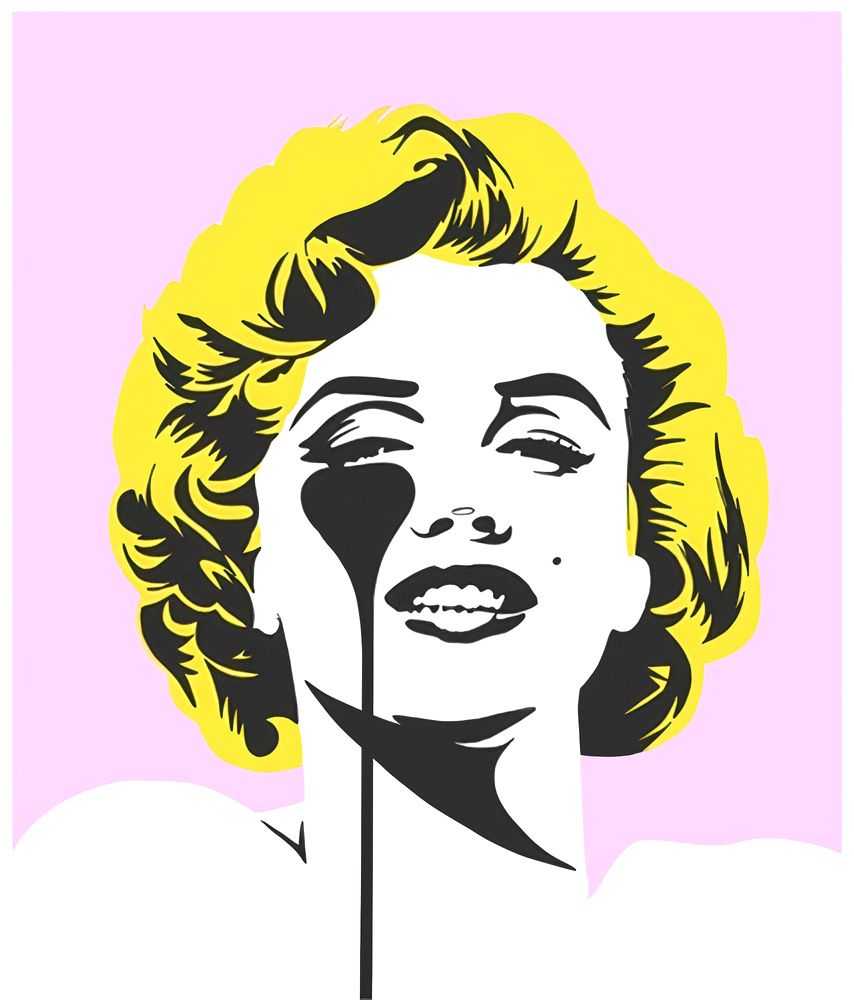 Pure Evil, ‘I Dream Of Marilyn (Golden Yellow Hair)’, 06-08-2019, Print, Screenprint, Self-released, Numbered