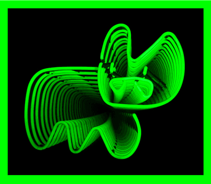 Pure Evil, ‘Infinite Neon Bunny (Green)’, 24-01-2008, Print, Black screenprint on clear coloured acetate, Self-released, Numbered