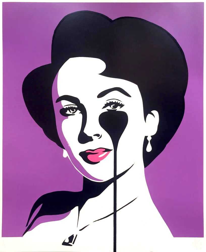 Pure Evil, ‘Liz Loves Richard (Lilac)’, 12-04-2019, Print, 3 colour screenprint 330gsm Fedrigoni paper, Self-released, Numbered