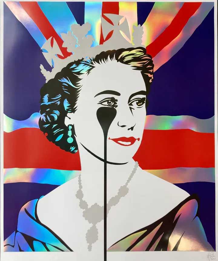 Pure Evil, ‘Platinum Queen’, 2022, Print, Fine art print with holographic foil layer, Pure Evil Gallery, 
