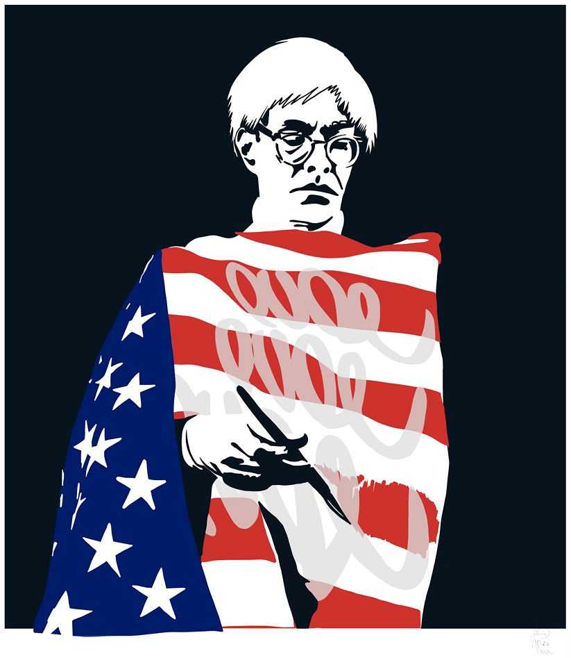 Pure Evil, ‘Star Spangled Warhol’, 05-08-2019, Print, 5-Color Screen Print on Fine Art Paper, 1xRUN, Numbered
