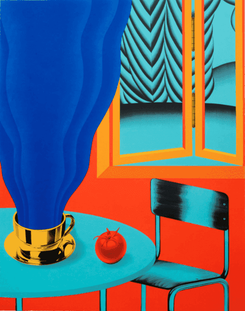 Rafa Silvares, ‘Red Interior With Smoke’, 2024, Print, 8-color screenprint, hand cut, JRP Next, Numbered