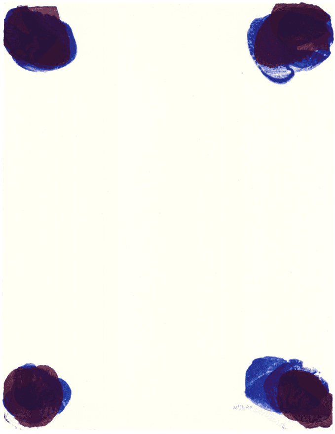 Richard Tuttle, ‘Censorship (Saturday)’, 2003, Print, One lithograph from a portfolio of seven lithographs with embossing on Lana Gravure in folder of Bright White vellum paper, Universal Limited Art Editions, 