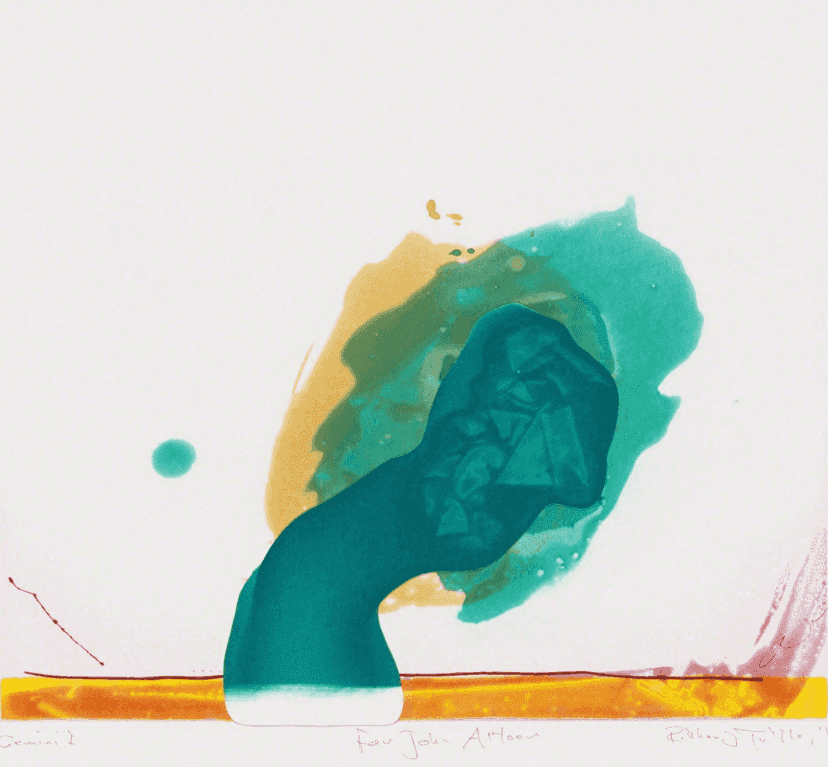 Richard Tuttle, ‘For John Altoon’, 2011, Print, 4-color etching with collage, Gemini G.E.L. LLC, 