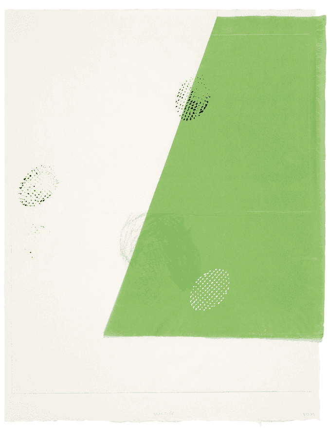 Richard Tuttle, ‘Naked IX’, 2004, Print, Color soft ground etching with hand staining and chine collé, Crown Point Press, 