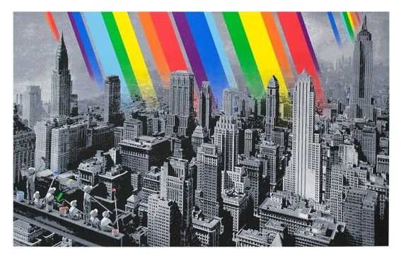 Roamcouch, ‘Rainbow-Inc.-(Mono)’, 22-12-2012, Print, 15 color silkscreen on Cotton100% 315gsm paper, Mudob, Numbered