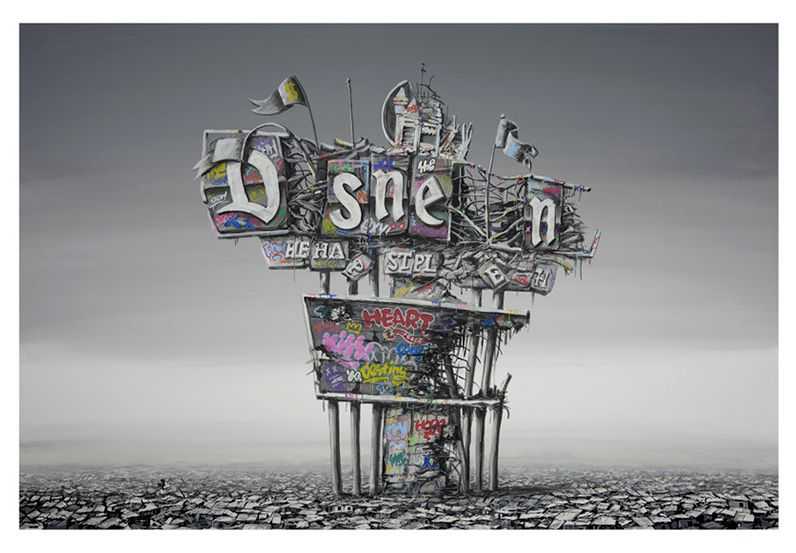 Roamcouch, ‘Ruined Sign’, 26-03-2021, Print, Pigment print on Hahnemuhle 308gsm cotton rag paper, Bottleneck Gallery, Numbered